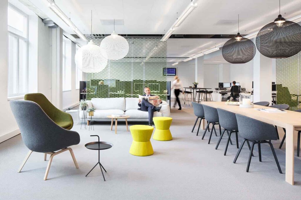 The ideal workplace interiors-are well ventilated and bright